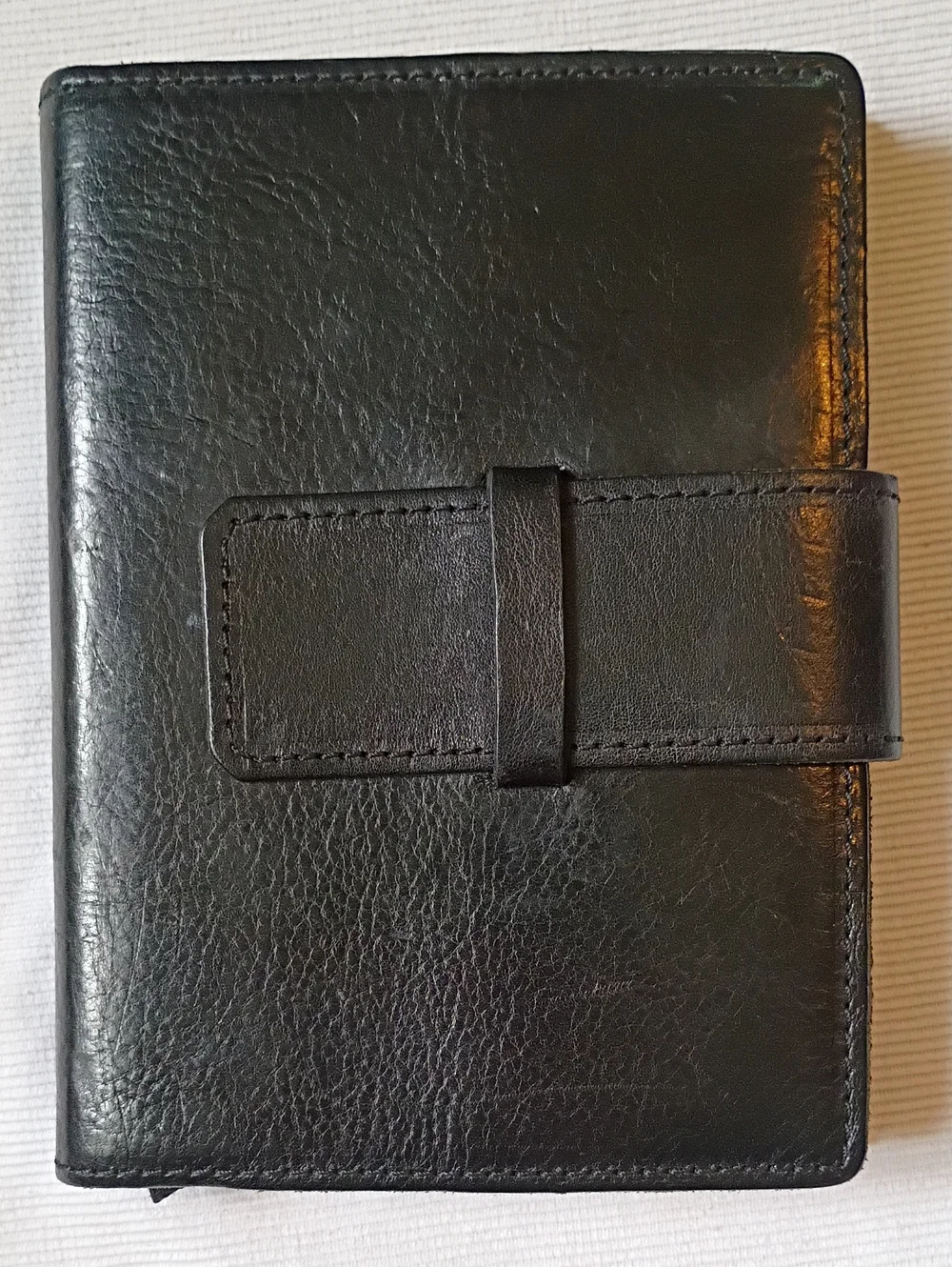 Roma Black Italian Leather Diary